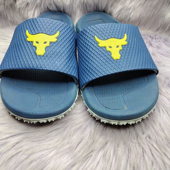 Under Armour Project Rock Slip-on Slides 2.0 Michelin Men’s Size 8 Blue main image 5